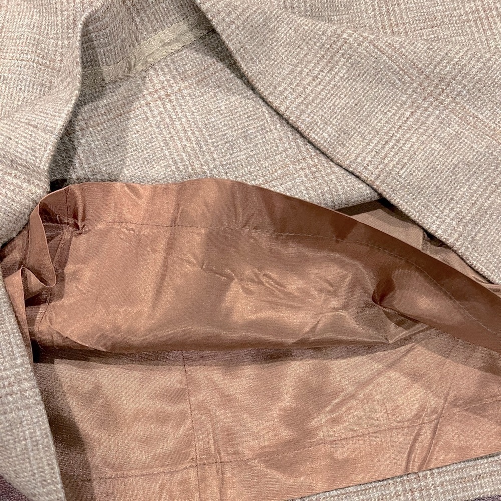 Vintage Evan-Picone Brown Tweed Wool Midi Skirt - Size 8 - Picture 10 of 11